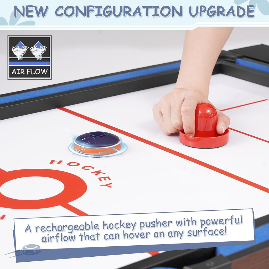 54" 4-in-1 Swivel Multi Game Table - Combo Game Table Set for Youth, Adults - Indoor and Outdoor Arcade Sports Table