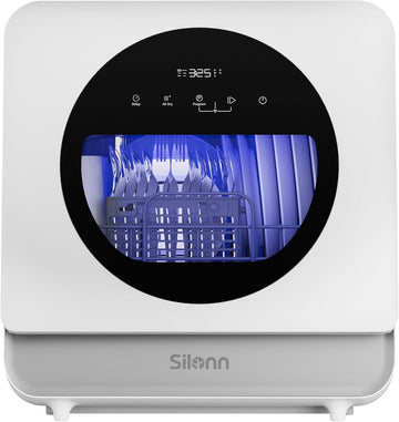 Portable Countertop Dishwasher, Smart App Control, Triple-Jet Cleaning, Built-In Dual Supply &Water 