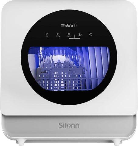 Portable Countertop Dishwasher, Smart App Control, Triple-Jet Cleaning, Built-In Dual Supply &Water 