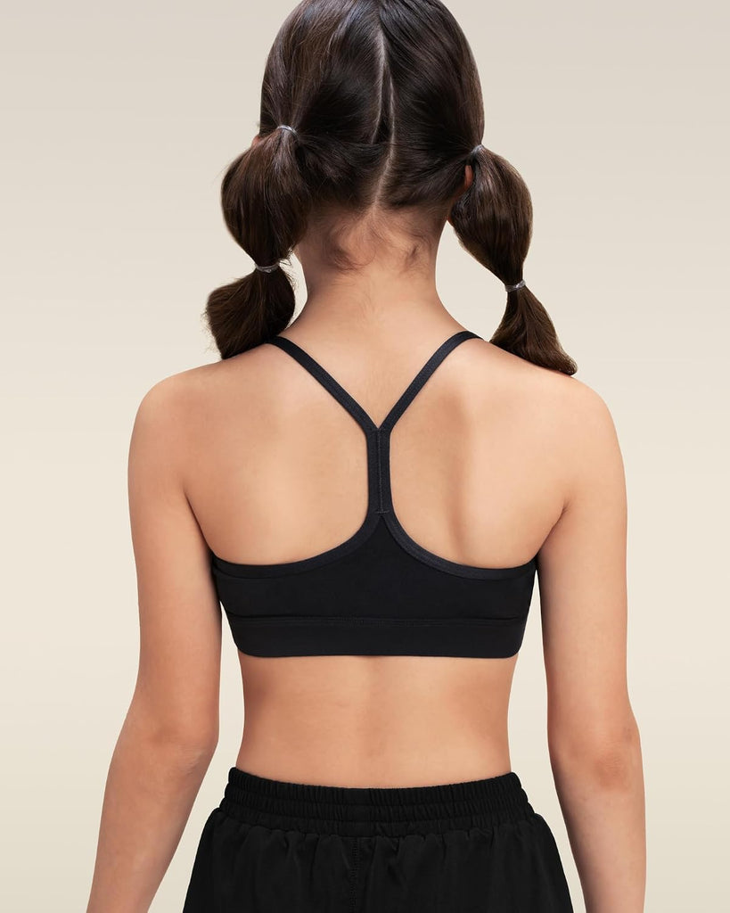 Girls Y Back Sports Bra for Dance Running Gymnastics Training