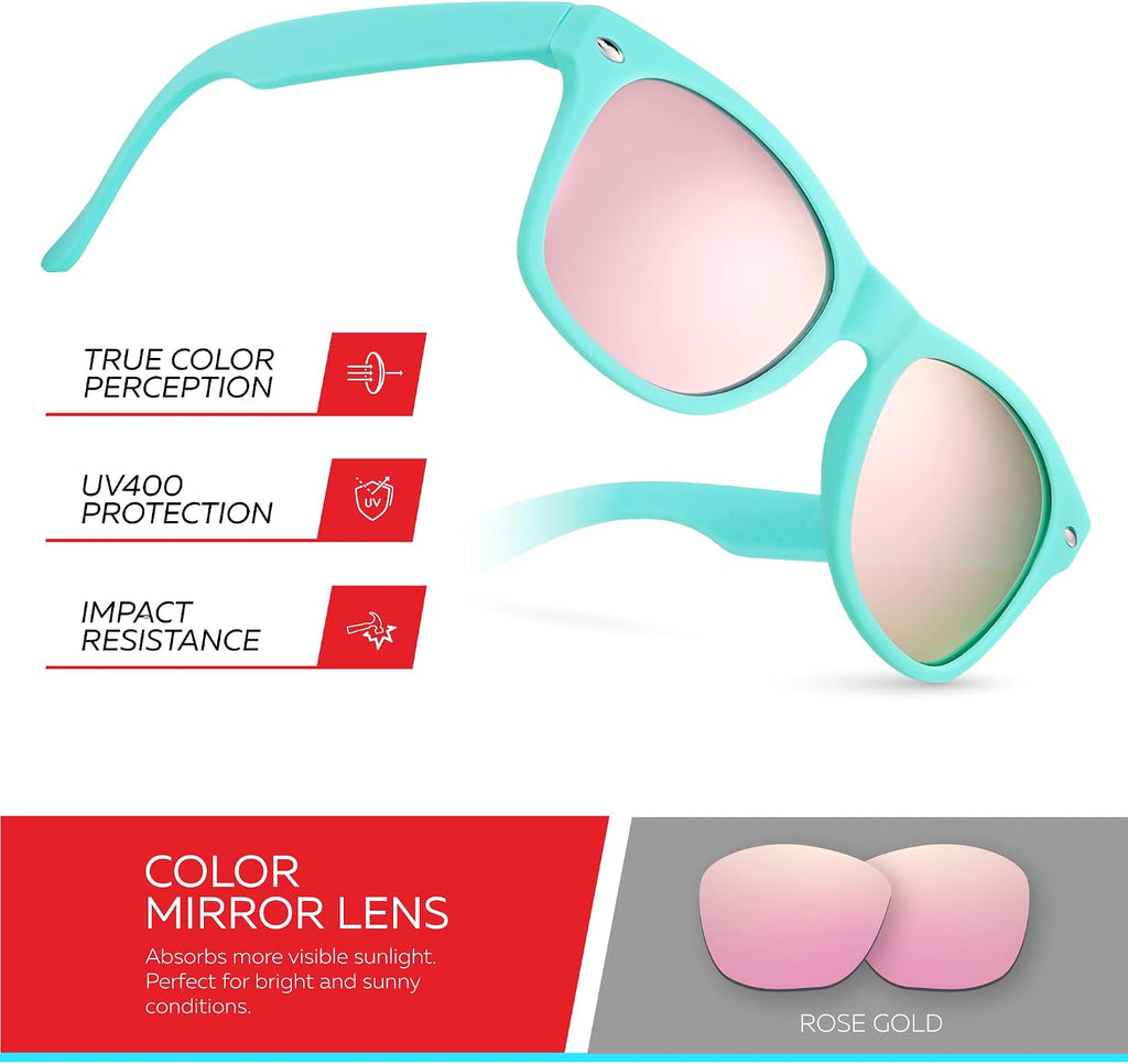 Kids Sunglasses for Boys Girls Classic Children Sun Glasses UV400