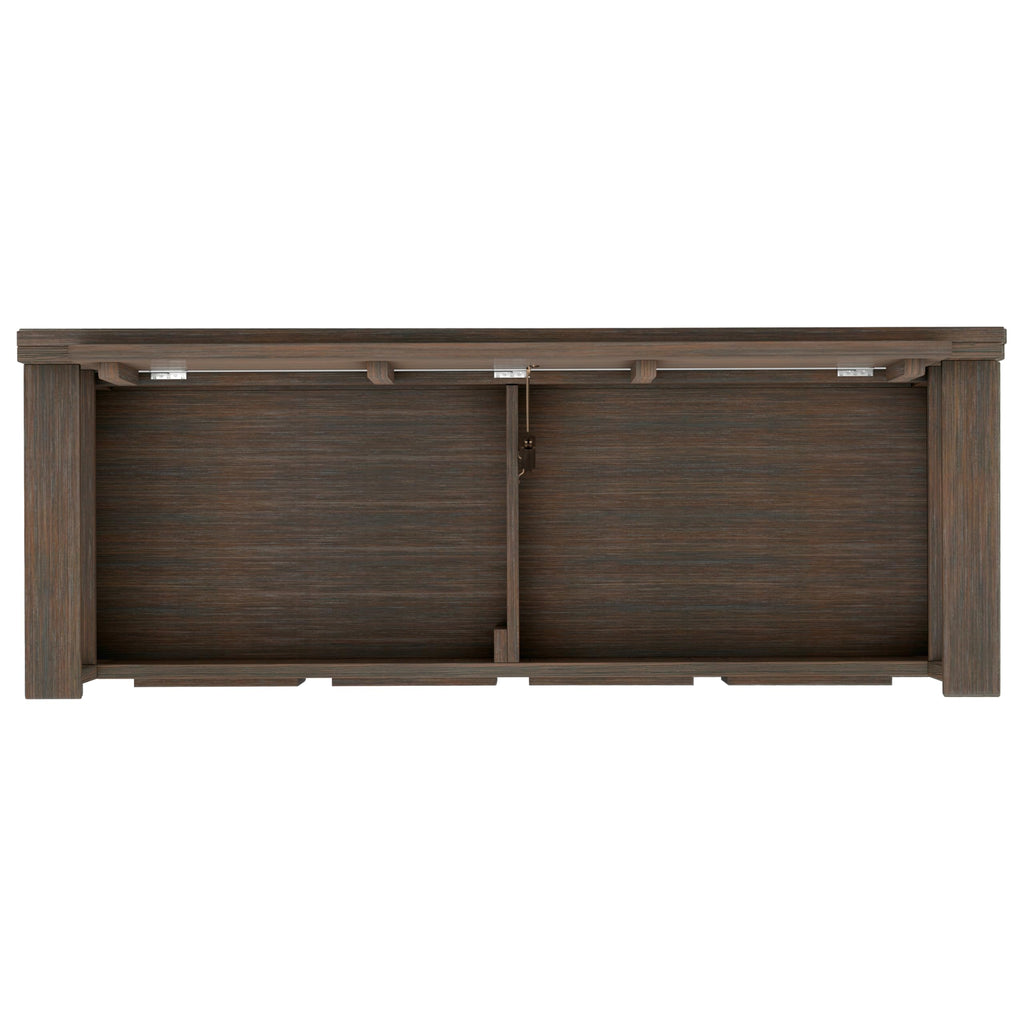 Amherst 48" Wide Solid Wood Storage Bench in Farmhouse Brown
