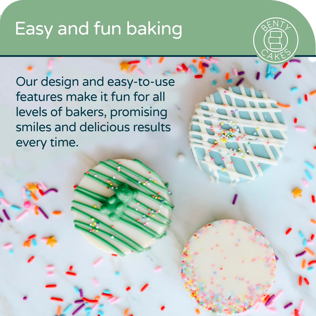 The Original Cake Puck Baker Bundle - Better than a Cake Pop! Make Chocolate Covered Dessert - BPA Free Silicone