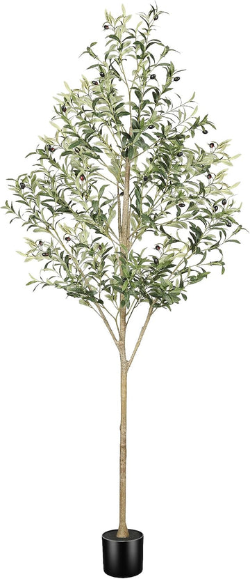 7FT Olive Trees Artificial Indoor - Faux Tree 7 Feet Decor