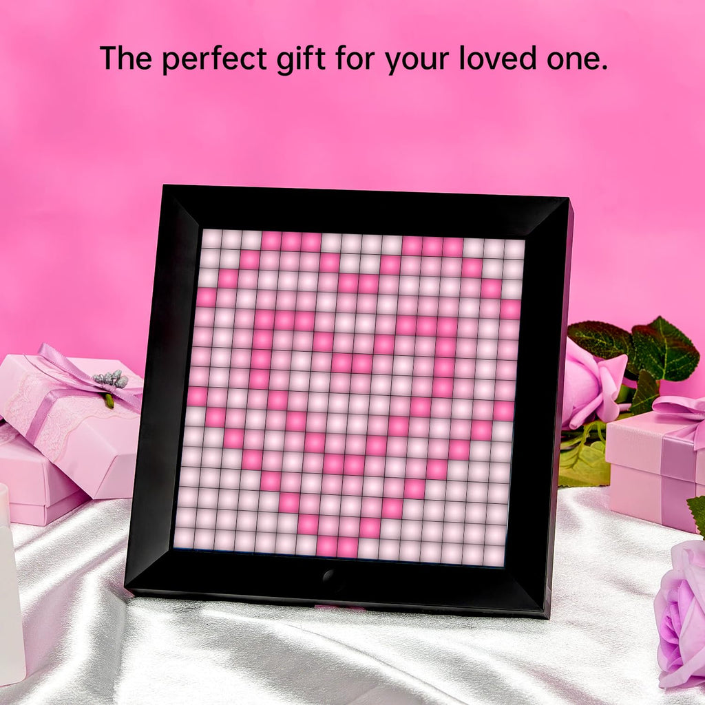 Pixoo - Pixel Art Digital Picture Frame with 16x16 LED Display APP Control - Cool Animation Frame Wall/Desk Mount for