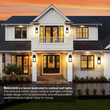 13" Upgraded Motion Sensor Outdoor Wall Lights, 2-Pack Dusk to Dawn Porch Light Outdoor Wall Sconce Lanterns