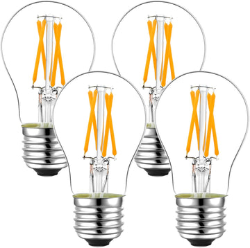 A15 E26 Bulb,4w=40 watt Light Bulbs,Dimmable,Warm White 2700K