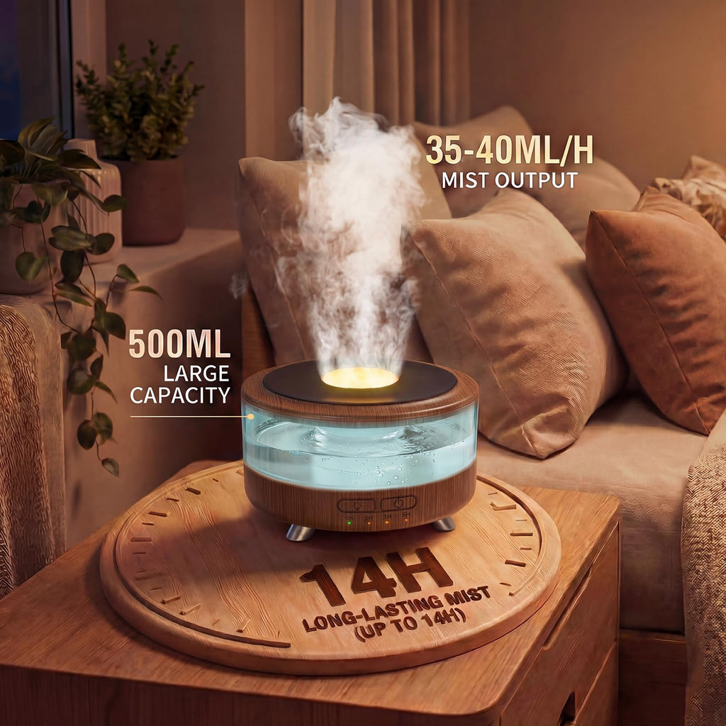 Essential Oil Diffuser, Retro Vinyl Aromatherapy Diffuser