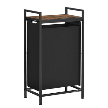 Laundry Sorter 1 Section, Rolling Cart with Shelf 12.4 Gal. (47 L)