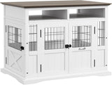 Dog Crate Furniture Side End Table with Storage