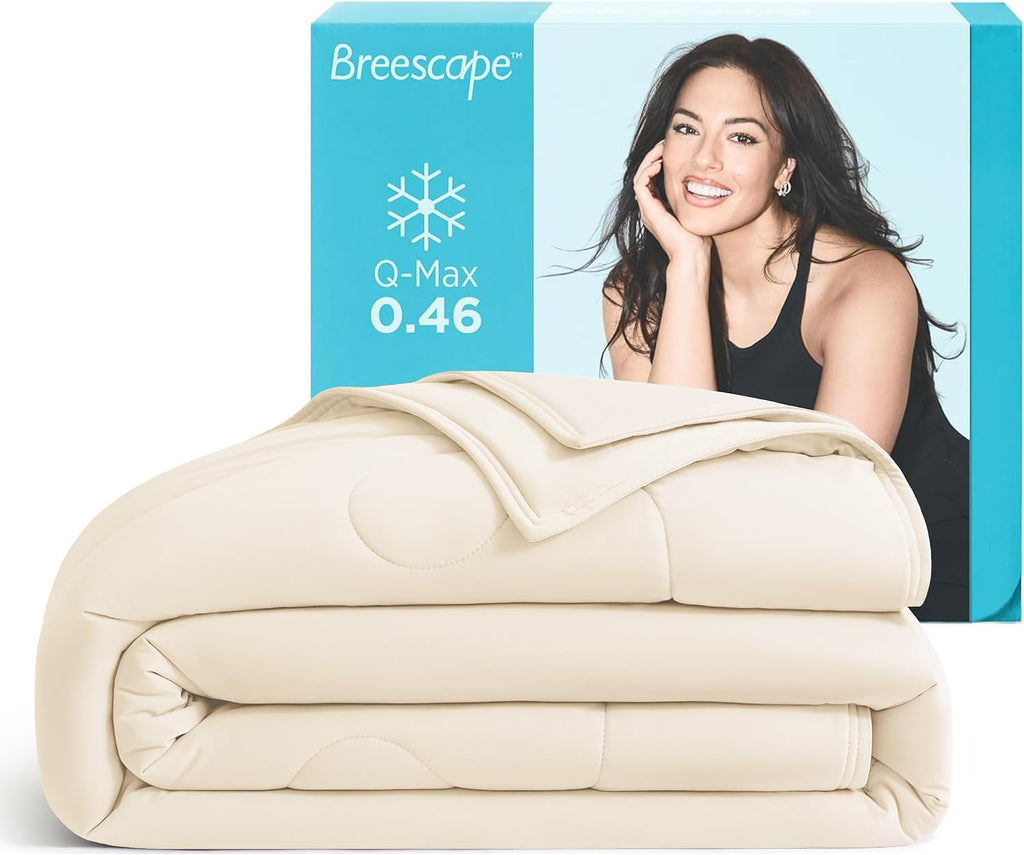 Cooling Comforter Blanket - BlendTek Q-Max>0.46 Tech, Cooling Blanket for Hot Sleepers & Night Sweats Relief