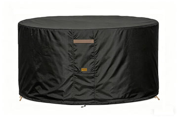 Pit Cover Round Patio Outdoor Waterproof 32Dia Black