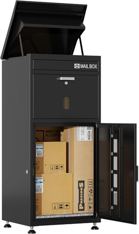 Large Package Delivery Box 41.5" Anti-Theft Locking Parcel Drop Box