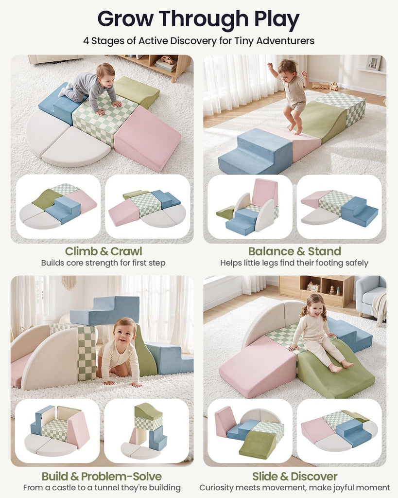 Foam Climbing Blocks for Toddlers 1-3, Piece Toddler Climbing Toys Indoor