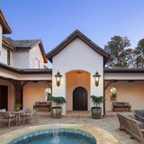 Outdoor Light Fixtures Wall Mount, Waterproof Exterior Wall Lanterns with Waer Ripple Glass, Outside Sconces