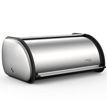 Counter, Stainless Steel Roll Top Bread Bin