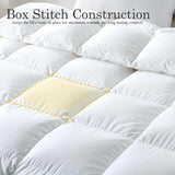 Feather Comforter Oversized King, Filled with Feather and Downfiber, White Duvet Insert