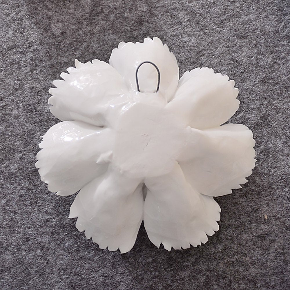 Peony Ceramic Flower Wall Décor Artificial 3D Flower Wall Art Home Hallway Bedroom Kitchen Farmhouse Bathroom Dining