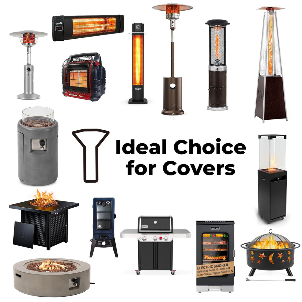 LPG Patio Heaters Cover, Cylinder Tower Patio Heater Covers, Heavy-duty and Weather-resistant Oxford Fabric