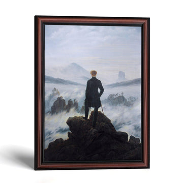 Wanderer above the Sea of Fog Framed, Caspar David Friedrich Wall Art