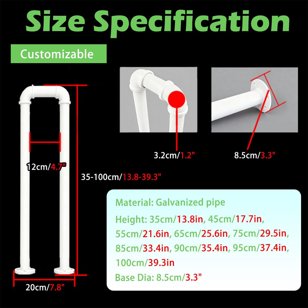 Black Railing for Stairs Indoor, Pre Assembled Staircase Balyuster with Screws, Wooden Steps Stair Balusters Floors