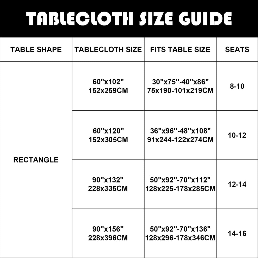 6 Pack Rectangle Tablecloth 60 x 120 Inches White Table Cloth Stain and Wrinkle Resistant Washable Polyester Fabric