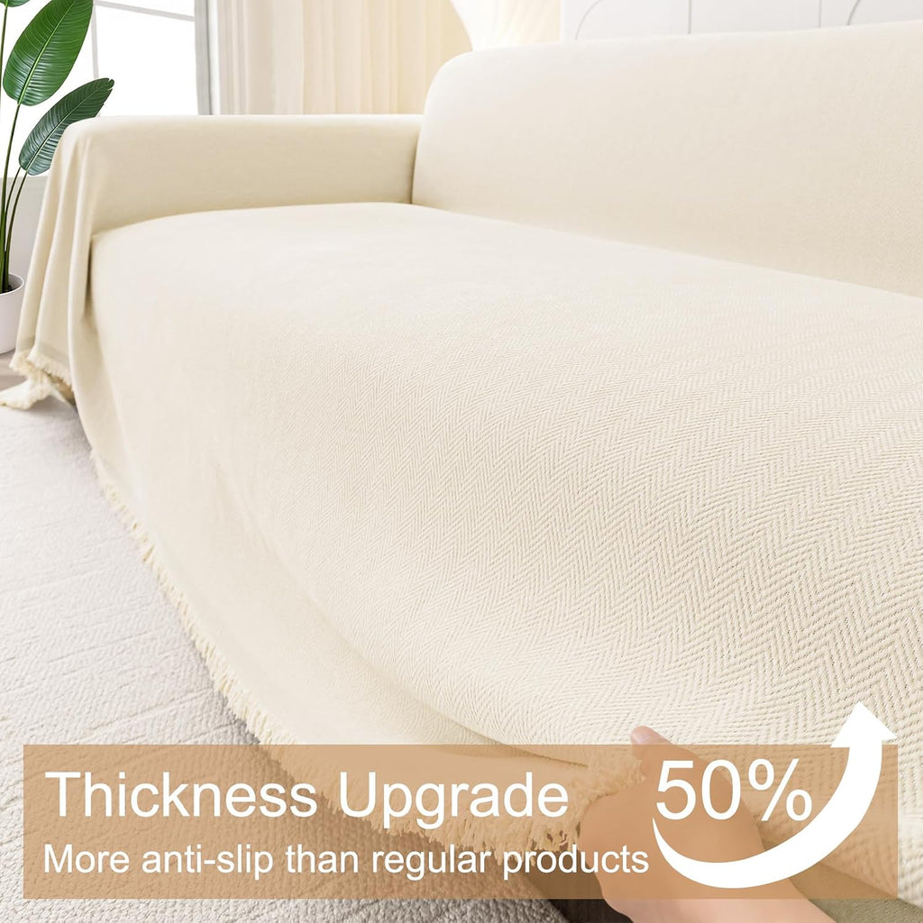 Couch Cover for Dogs, Chenille Sofa Covers for 3 Cushion Couch