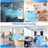 Portable Air Conditioners, 3-in-1 AC Cooling Fan 3 modes 3-Speed with Remote Control & 4 Ice Boxes