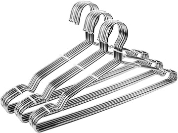 Clothes Hangers 30 Pack Coat Hangers Non Slip Wire Hanger Clothing Heavy Duty Metal Hangers Space Saving Ultra Thin