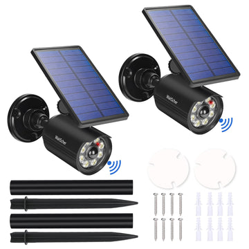 Solar Motion Lights Outdoor Spotlight Sensor Lights IP67 Waterproof 3600mAh Security Light for Front Door, Garage