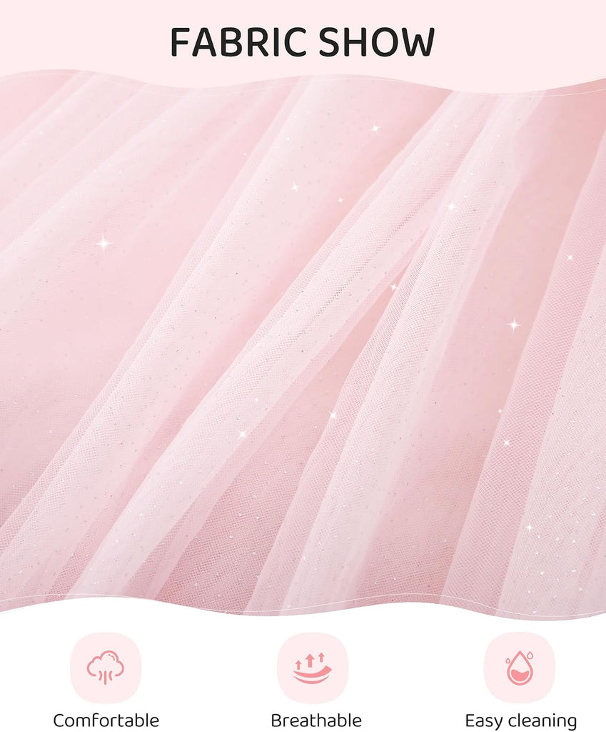 Little Girl Tulle Dress Sleeveless Toddler Girls Sundress 3