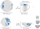 Fitz and Floyd Bloom 32-Piece Dinnerware Set, Service for 8, Bloom Pattern