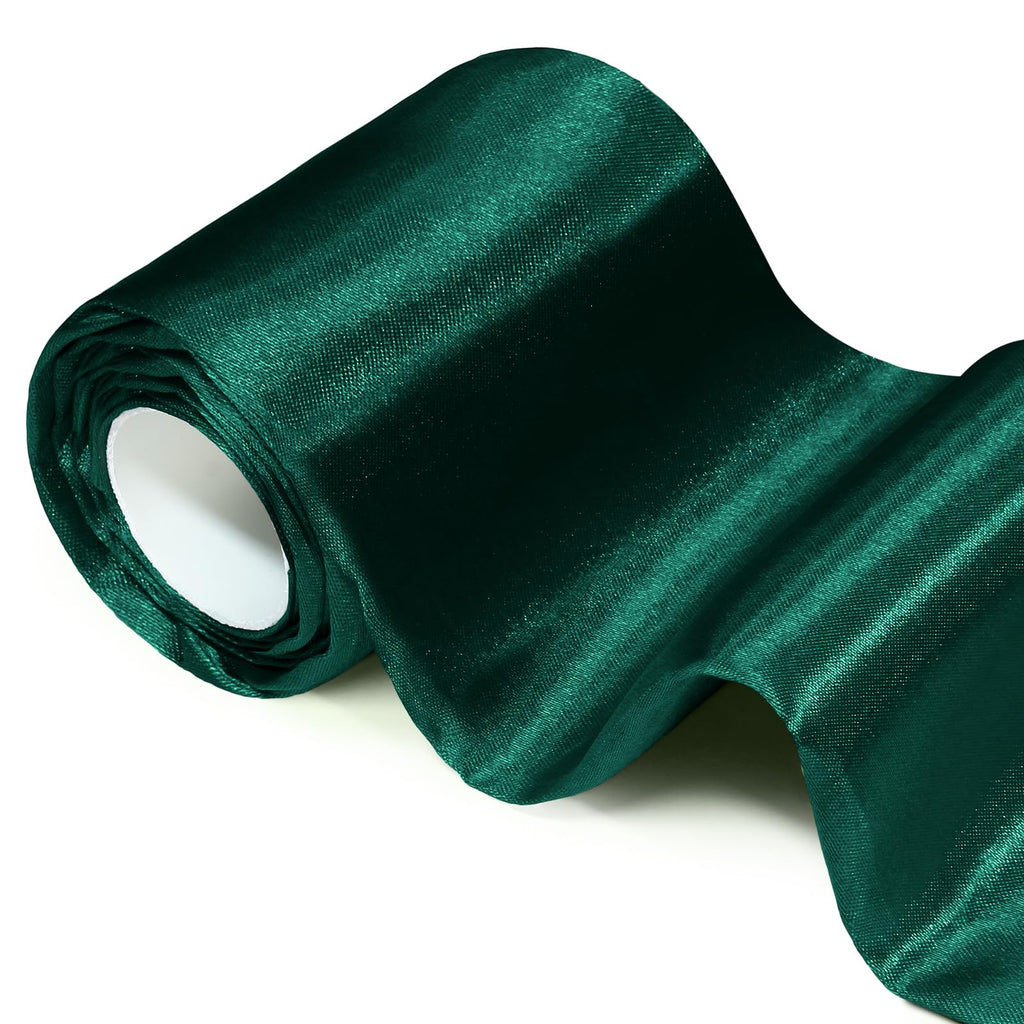 3 Yard Hunter Green Satin Fabric 63" Wide