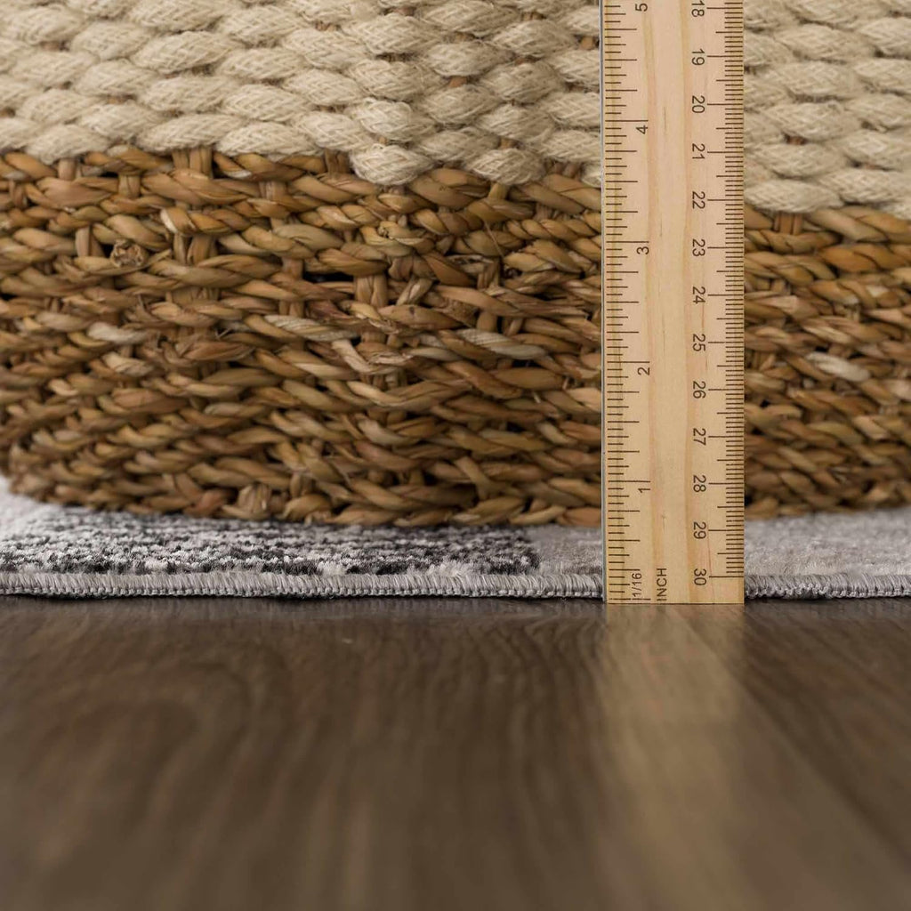 Middlestown Machine Washable Area Rug - Striped Geometric Diamond Chevron Herringbone - Farmhouse Modern Contemporary