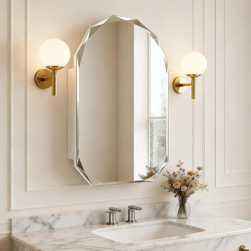 Luxury Diamond Frameless Medicine Cabinets , 30x21 Inch | Modern Bathroom Medicine Cabinet, Recessed medicine cabinet