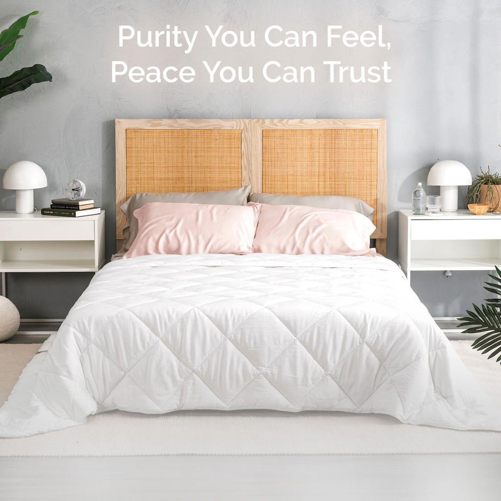 Bamboo Viscose Comforter Queen Size - Down Alternative Duvet Insert