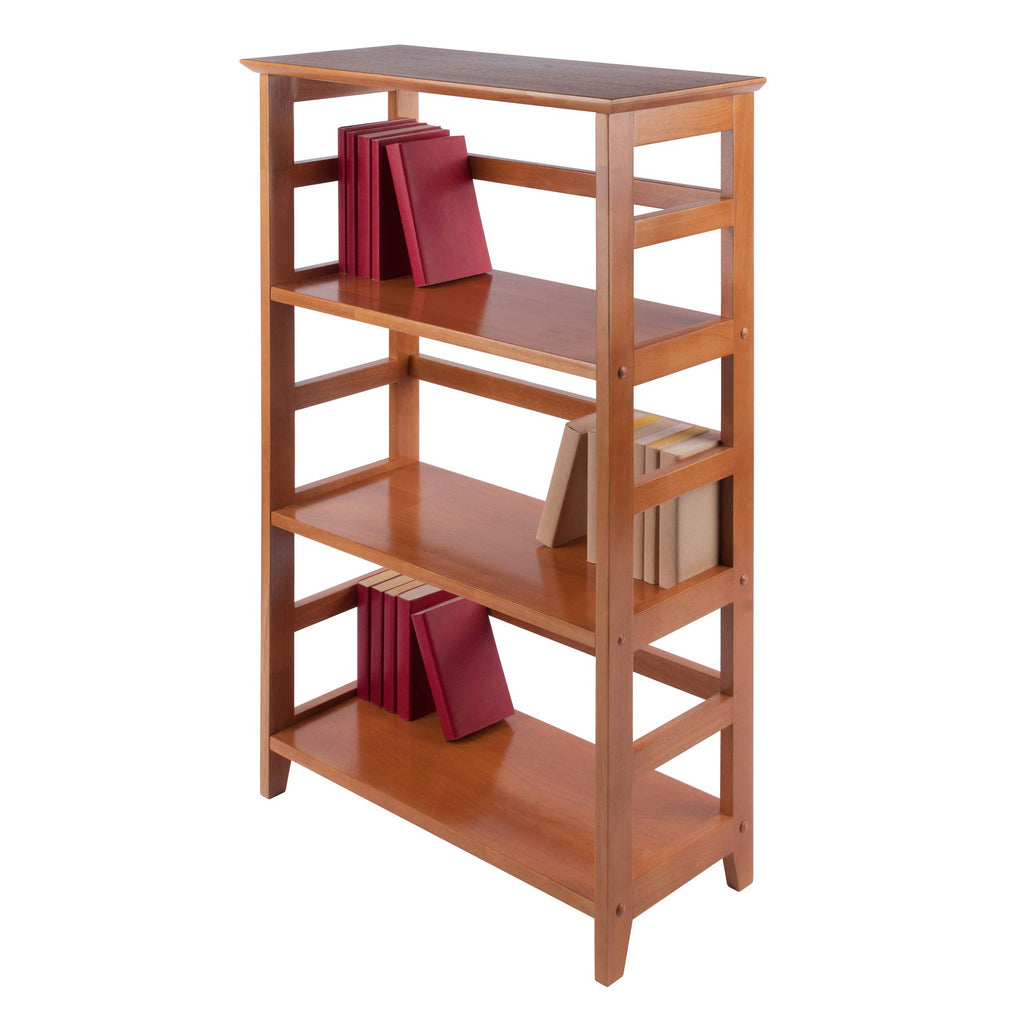 Studio 3-Tier Bookshelf, Honey Pine, 42"