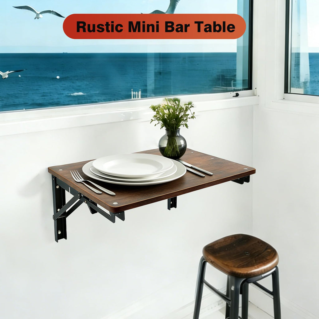 Folding Shelf Wall Mounted, 16.5inches Floating Desk for Small Space