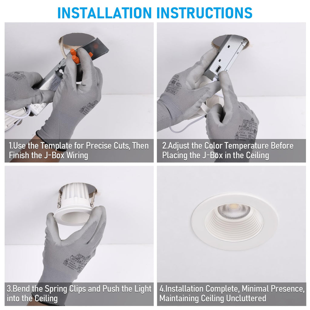 5CCT 2 Inch LED Recessed Lighting, Anti-Glare