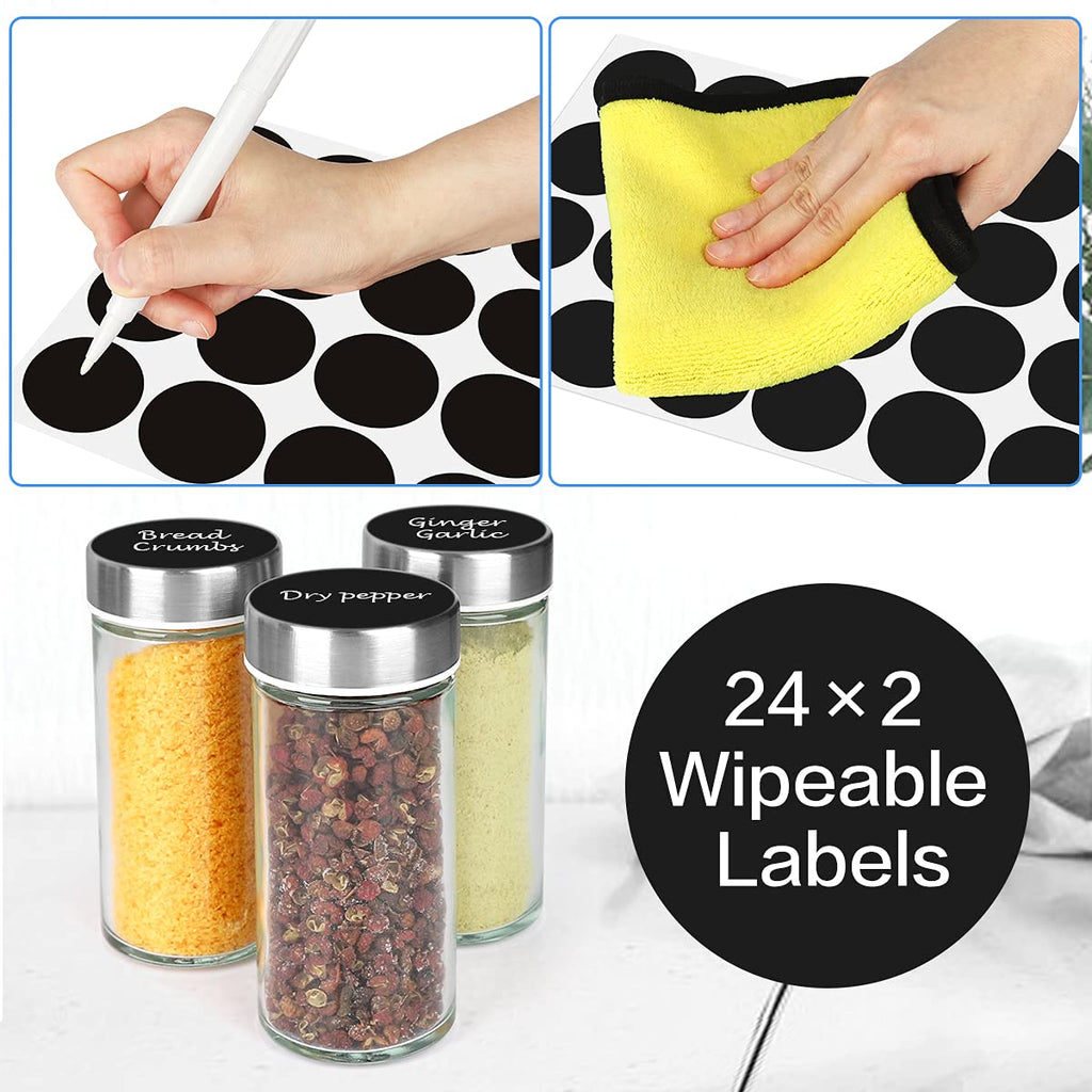 Spice Rack Organizer with Jars for Cabinet(20Pcs), Revolving