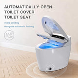 Smart Toilet, One Piece Bidet Toilet for Bathrooms, Toilets with Warm Water Sprayer & Dryer, Foot Sensor Operation