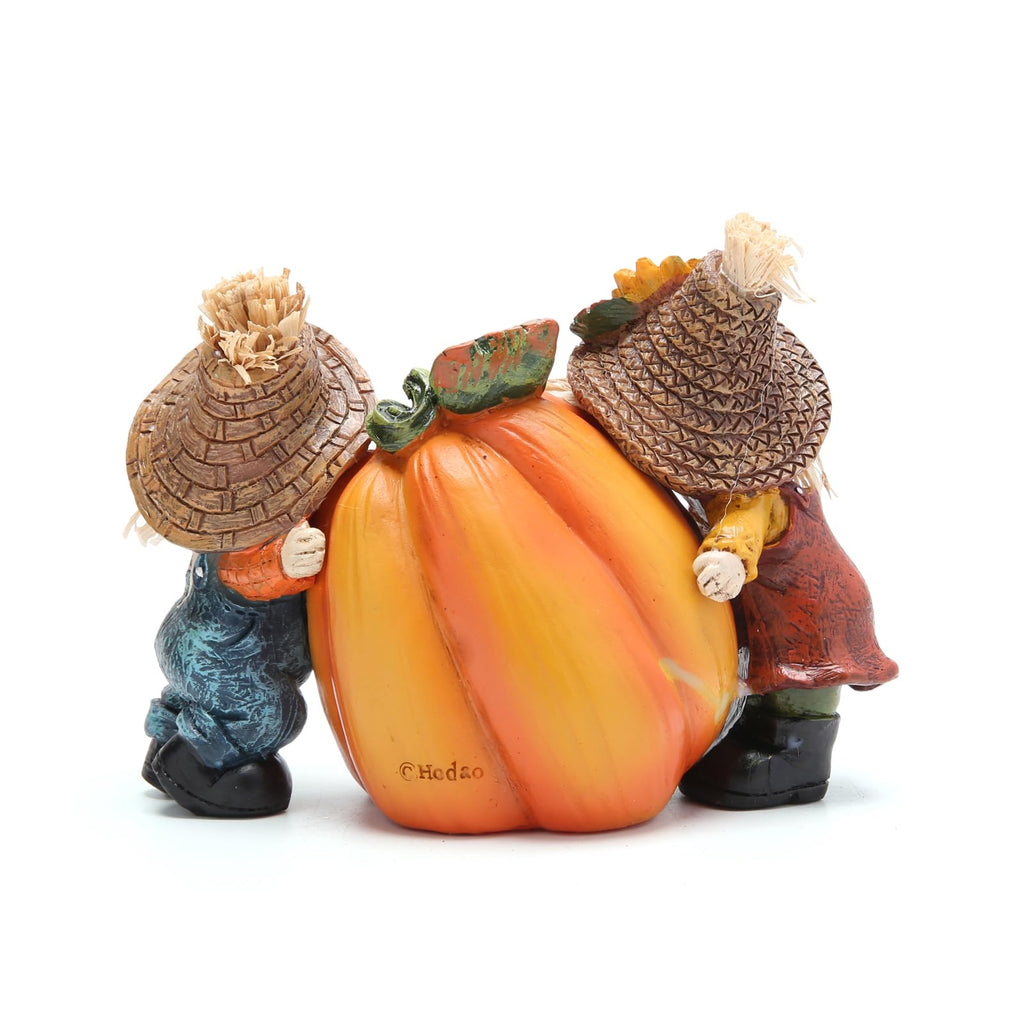 Thanksgiving Decor, Resin Scarecrow Pumpkin Fall Decorations