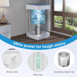 Portable Washing Machine, 20 Lbs Full-Automatic Portable Washer with 7 Wash Cycles, LED Display, Electric Laundry