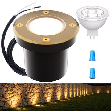 Landscape Well Lights 12V Low Voltage In-Ground Light 4W 1-Pack