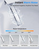 Smart Toilet, One Piece Bidet for Bathrooms, Modern Elongated Toilet with Warm Water, Dual Auto Flush