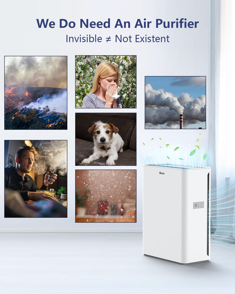 Air Purifiers For Home Large Room Up To 2200 sqft H13 HEPA Air Purifiers Filter With Fragrance Spong