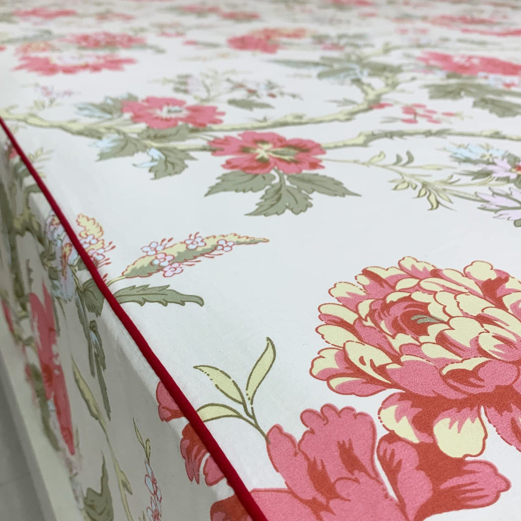 100% Egyptian Cotton Sheet Sets - Queen Vintage Rose Floral Bedding - Super Soft Farmhouse - Deep Pocket Fitted Sheet