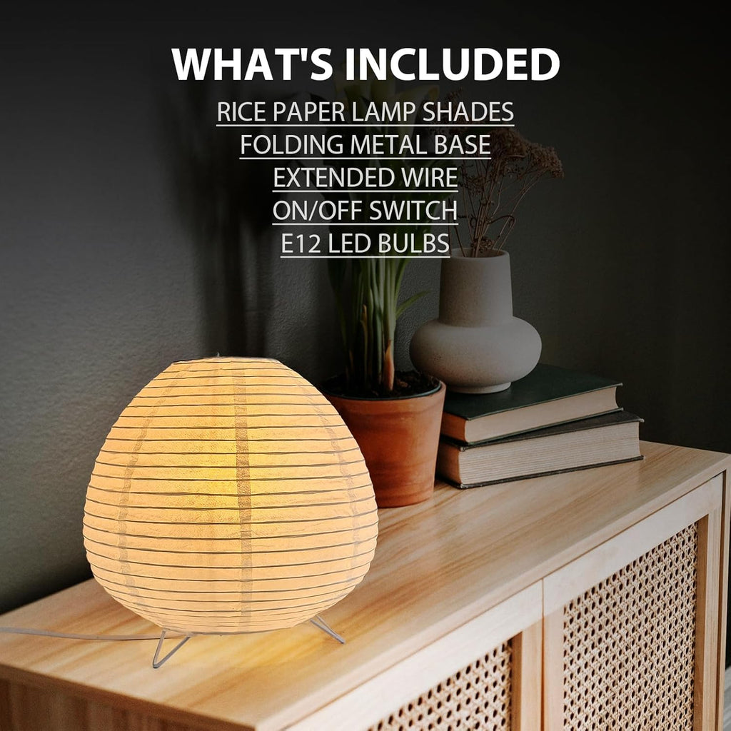 Small Paper Lamp, Japanese Lamp Lantern Table Lamp, Paper Table Lamp, Lantern Lamps for Desk Bedrooms Bedside Night