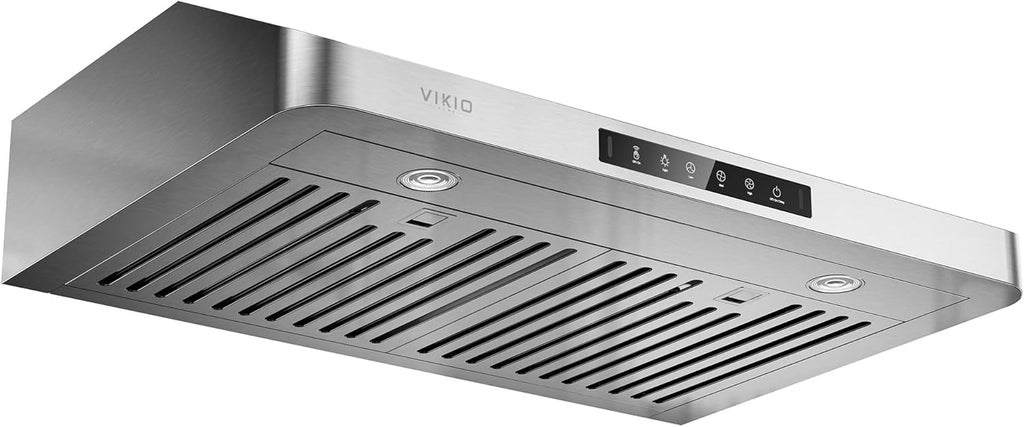30 Inch Stainless Steel Under Cabinet Range Hood 980 CFM 3 Speed Gesture & Touch Control, LED Lights, Baffle Filters, Ducted