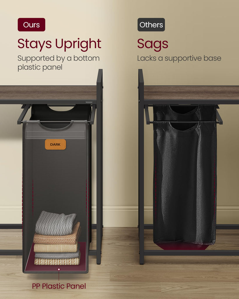 Laundry Hamper 4 Section, Laundry Sorter, 39.6 Gal. (150 L)